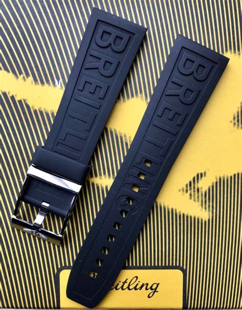 rubber straps for breitling watches|original breitling watch straps.